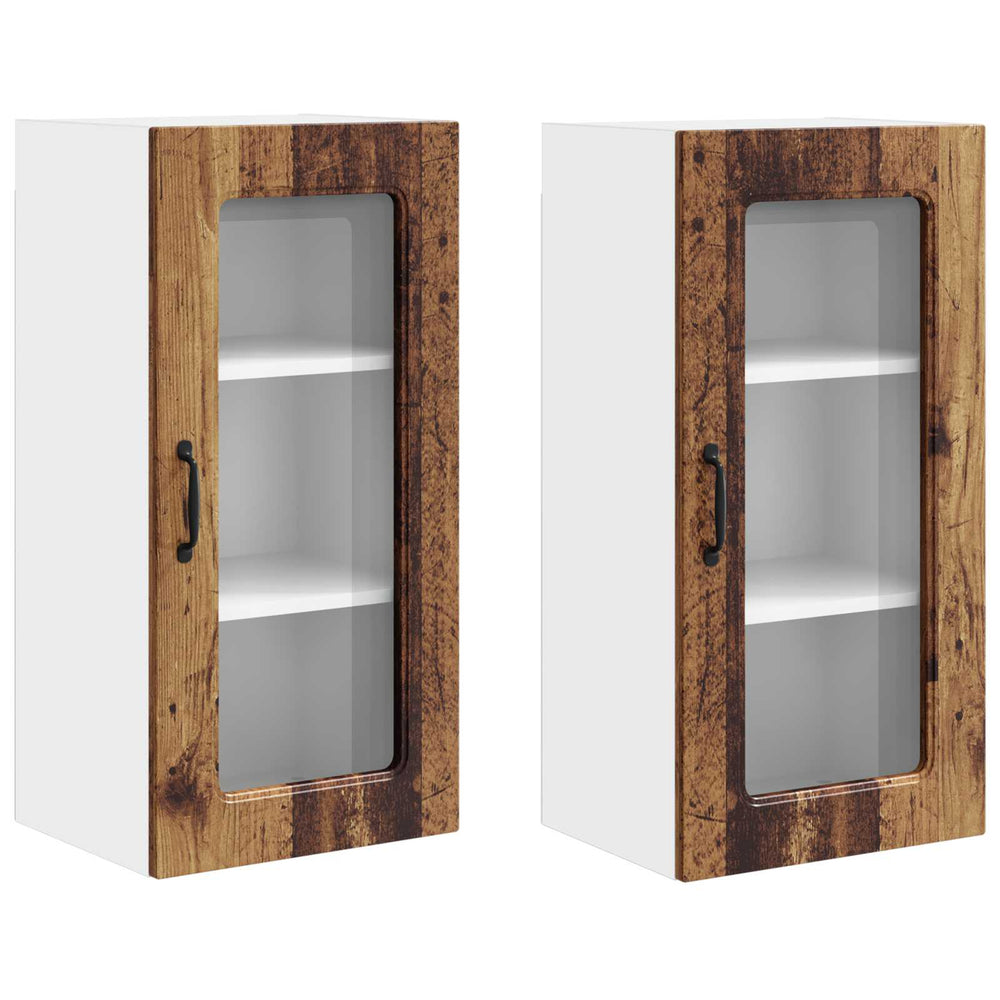 Küchenschrank Altholz 2er-Set 40x80cm