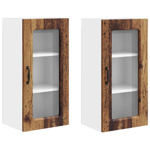 Küchenschrank Altholz 2er-Set 40x80cm