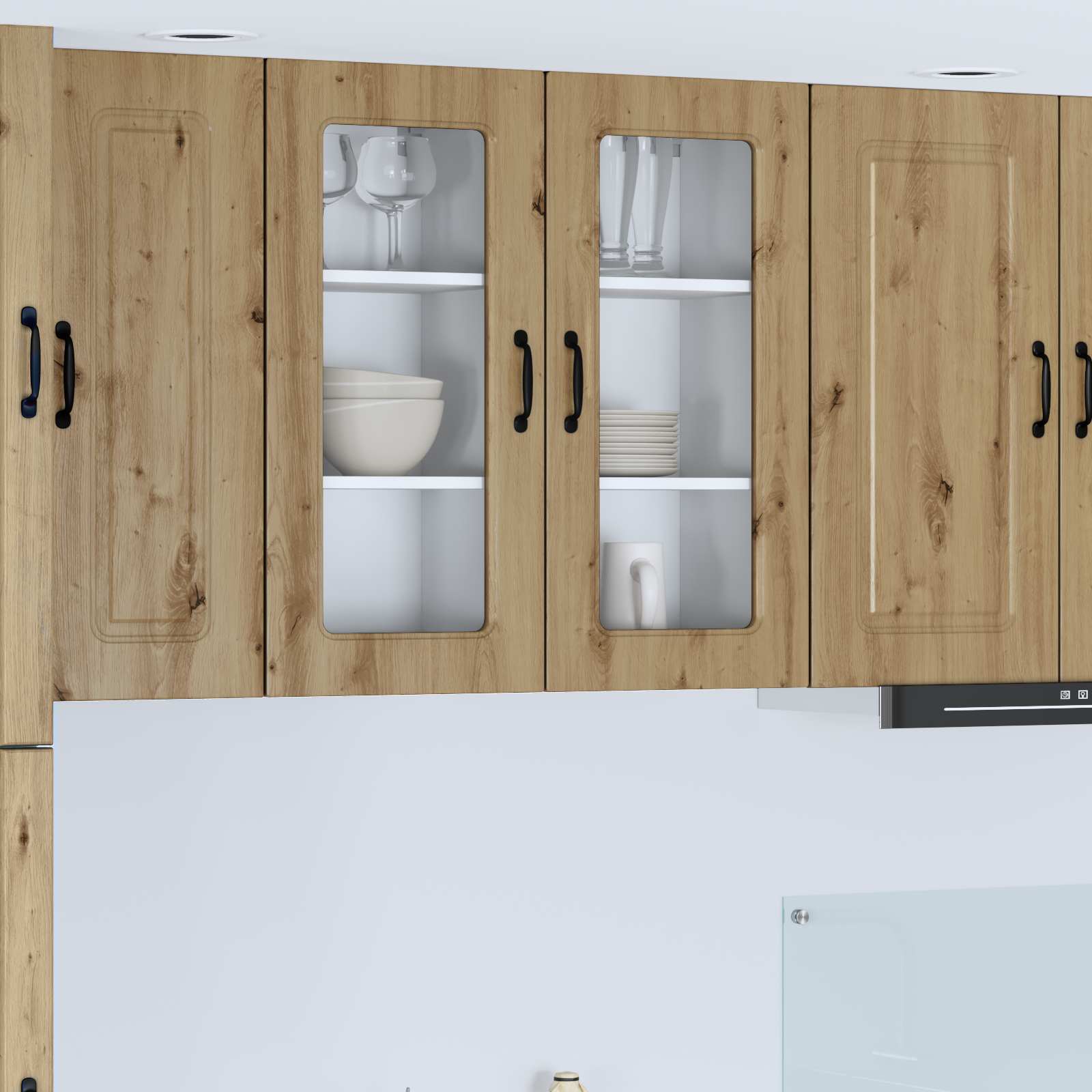 Küchenschrank 2er Set Artisan Eiche