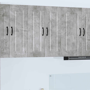 Küchenschrank Kalmar, 2er-Set, Betongrau