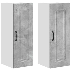 Küchenschrank Kalmar, 2er-Set, Betongrau