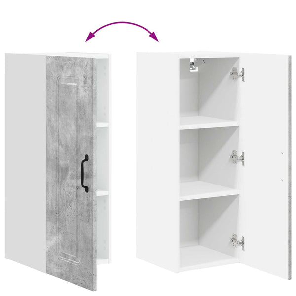 Küchenschrank Kalmar, 2er-Set, Betongrau