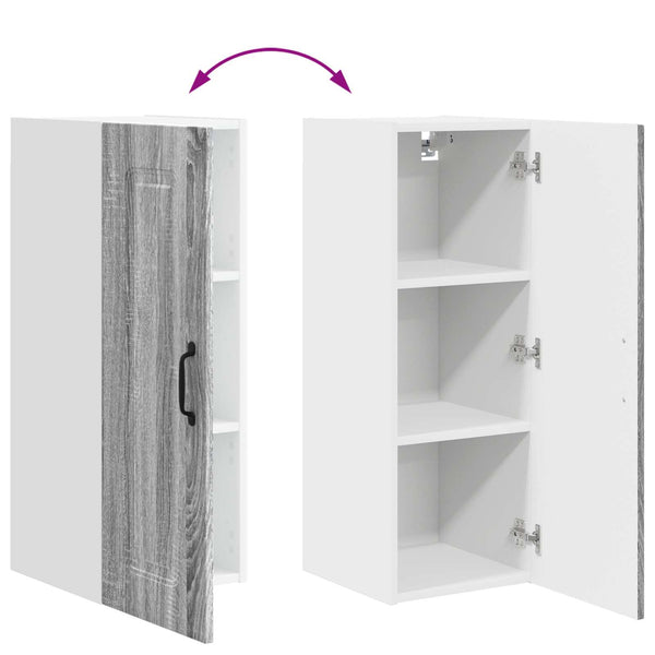 Küchenschrank Grau Sonoma 30x80 cm