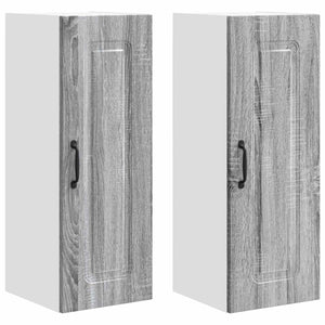 Küchenschrank Kalmar, 2er-Set, Grau/Sonoma
