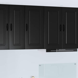 Küchenschrank Kalmar Schwarz 40x80 cm