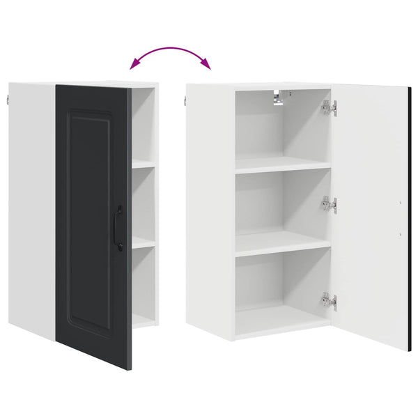 Küchenschrank Kalmar Schwarz 40x80 cm
