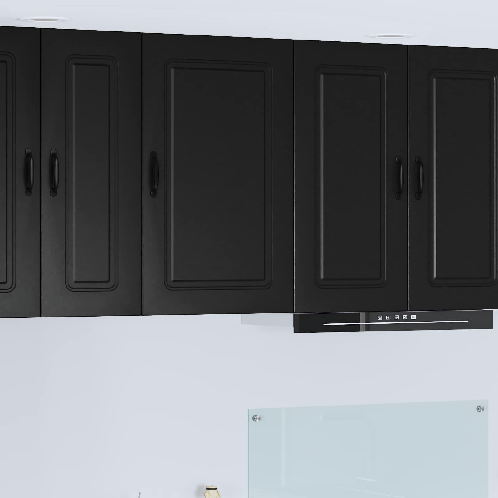 Küchenschrank Kalmar Schwarz 50x31x80cm