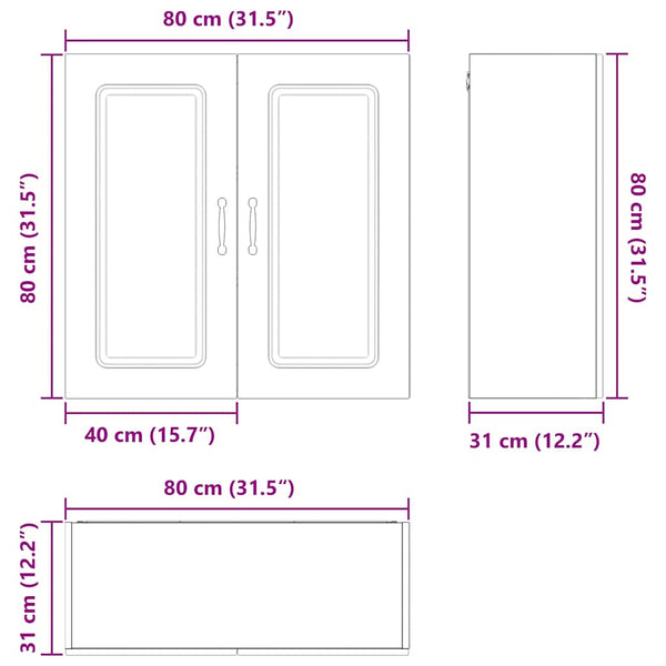 Küchenschrank Grau Sonoma 80x80 cm