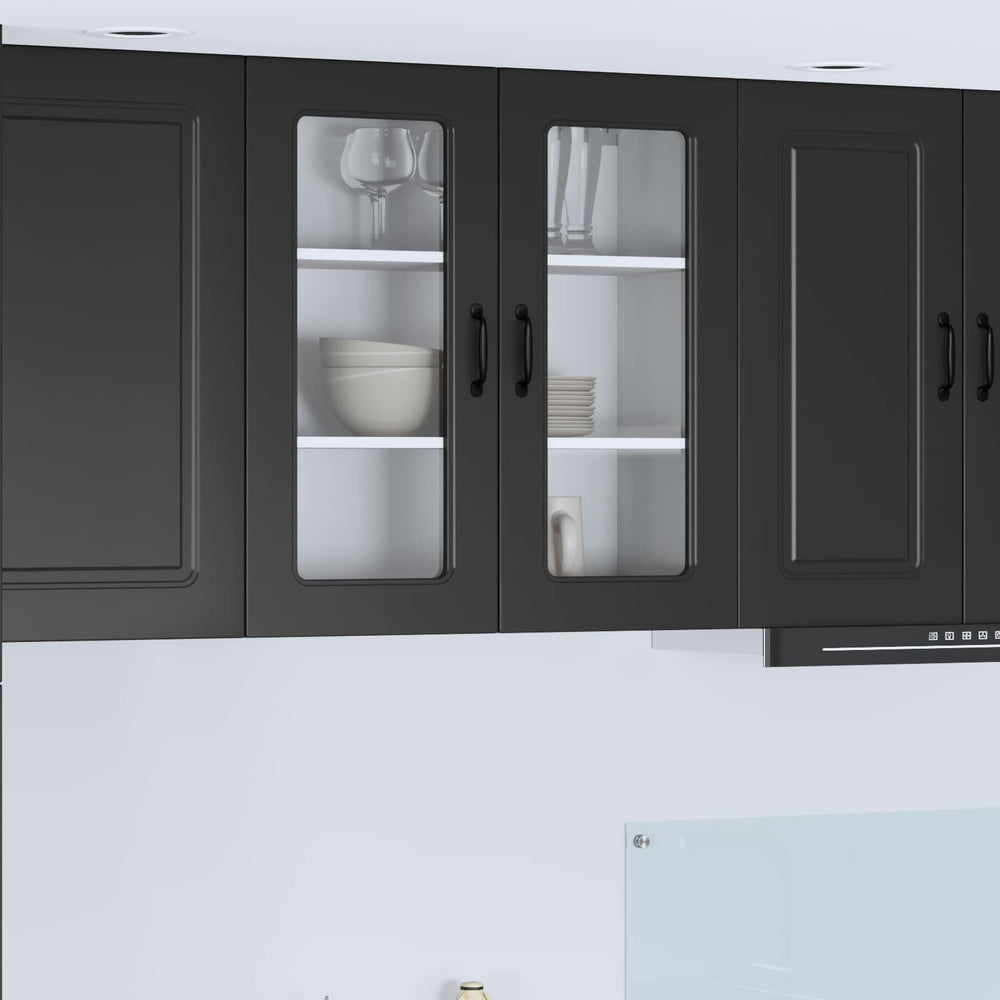Küchenschrank Kalmar Schwarz 80cm