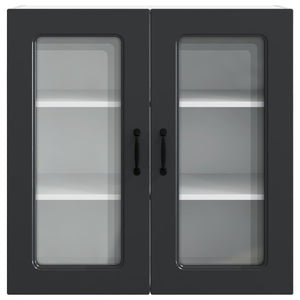 Küchenschrank Kalmar Schwarz 80cm