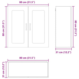 Küchenschrank Kalmar Altholz 80x80 cm