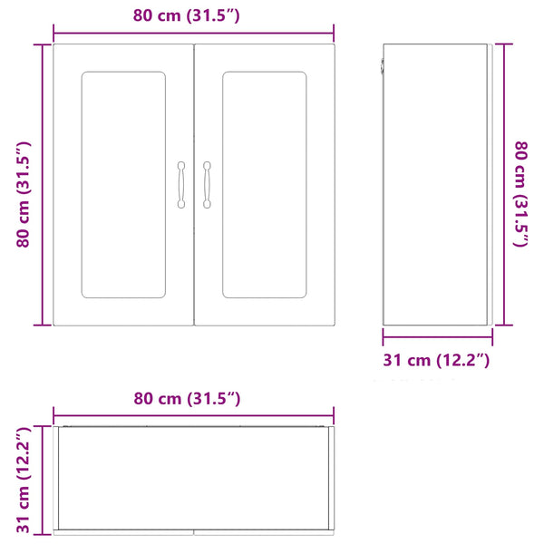 Küchenschrank Kalmar Artisan Eiche 80cm