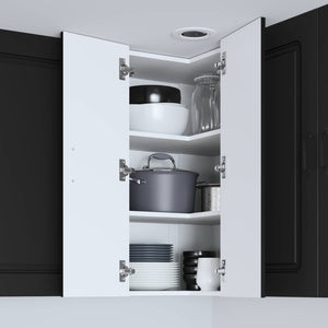 Schwarzer Küchenschrank Kalmar, 57x57x80 cm