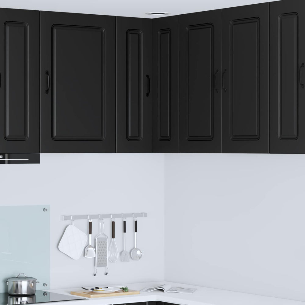 Schwarzer Küchenschrank Kalmar, 57x57x80 cm