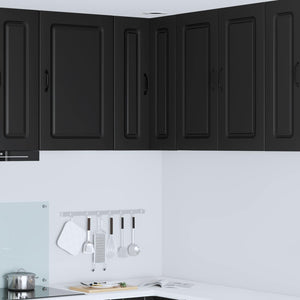 Schwarzer Küchenschrank Kalmar, 57x57x80 cm