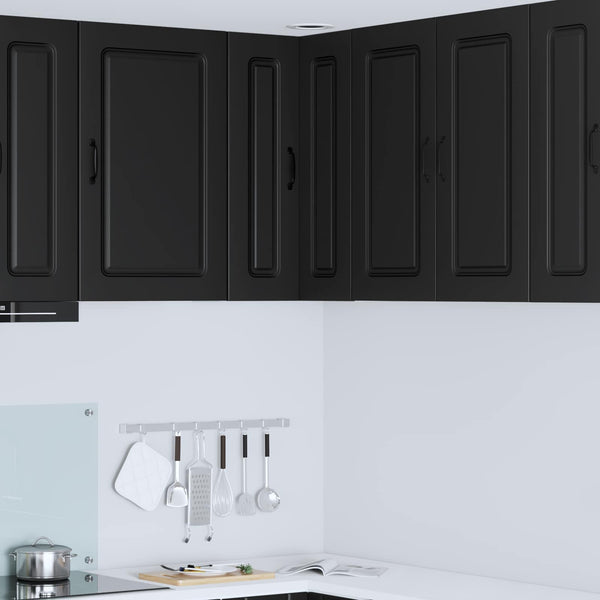 Schwarzer Küchenschrank Kalmar, 57x57x80 cm