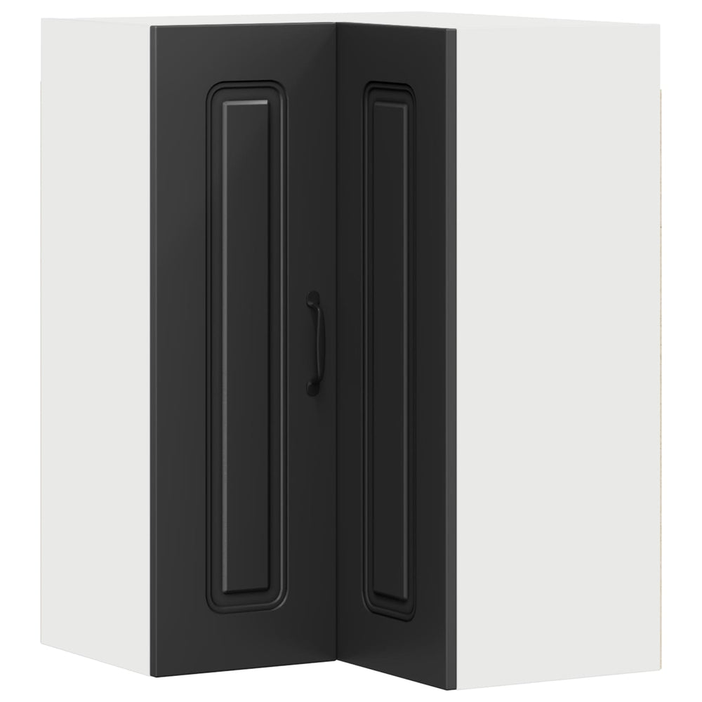 Schwarzer Küchenschrank Kalmar, 57x57x80 cm