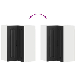 Schwarzer Küchenschrank Kalmar, 57x57x80 cm