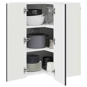Schwarzer Küchenschrank Kalmar, 57x57x80 cm