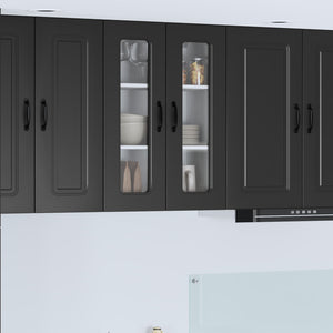 Schwarzer Küchenschrank Kalmar 60 cm