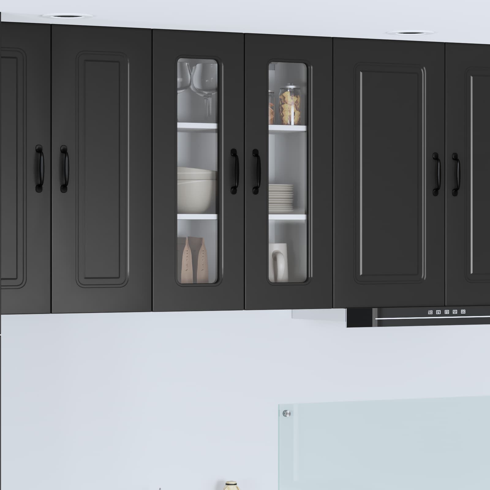 Schwarzer Küchenschrank Kalmar 60 cm