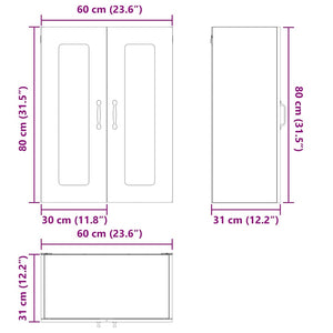 Küchenschrank Kalmar Grau Sonoma 60x80 cm