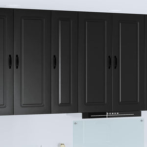 Schwarzer Küchenschrank Kalmar, 30x31x100 cm