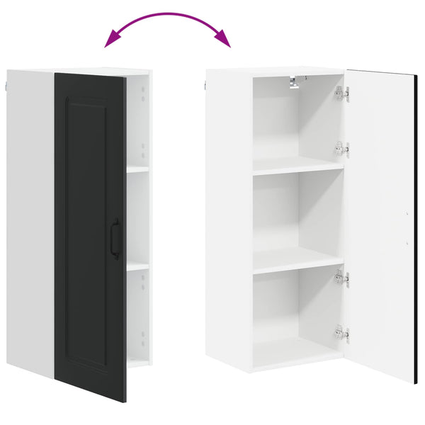 Küchenschrank Kalmar Schwarz 40x31x100cm