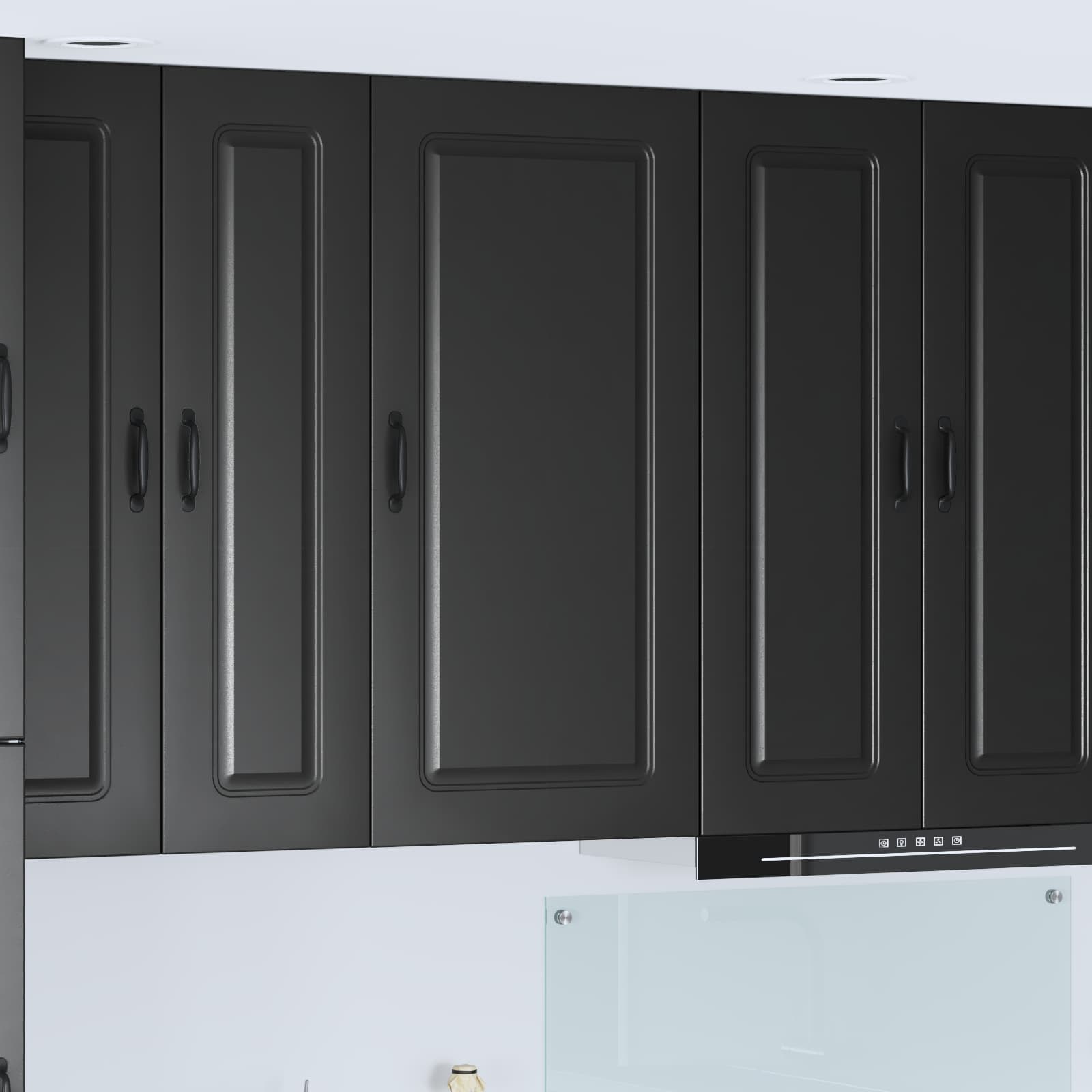 Küchenschrank Kalmar Schwarz 50x31x100cm