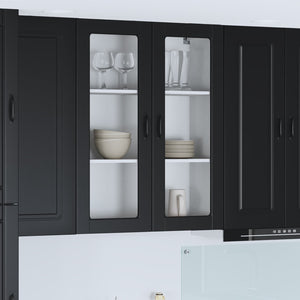 Küchenschrank Kalmar Schwarz 80x31x100cm