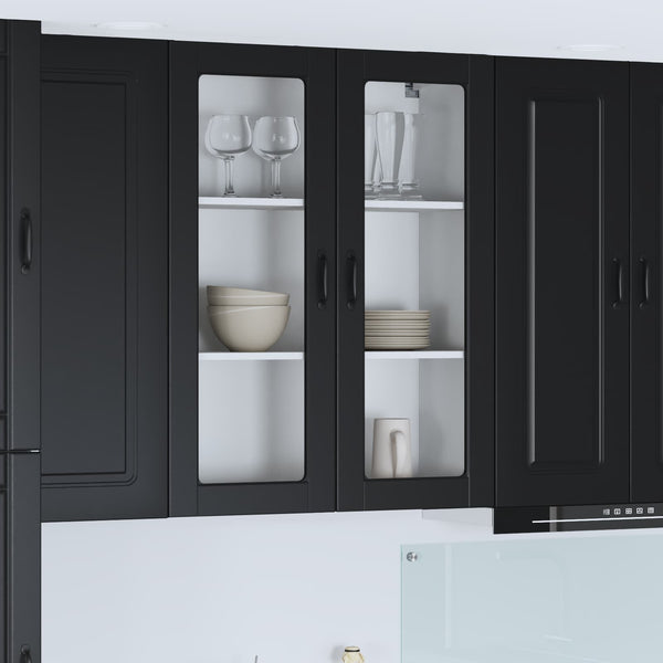 Küchenschrank Kalmar Schwarz 80x31x100cm