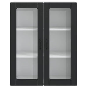 Küchenschrank Kalmar Schwarz 80x31x100cm