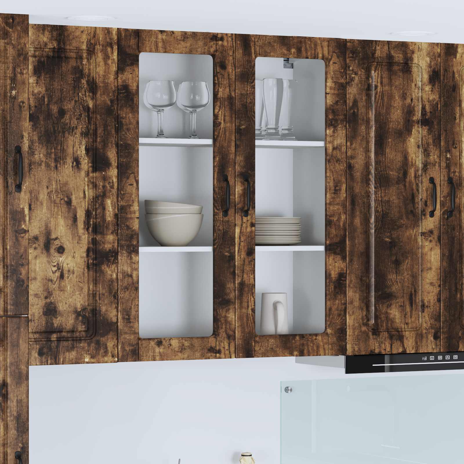 vidaXL Armoire de cuisine Kalmar Chêne fumé 80 x 31 x 100 cm