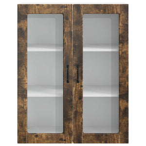 vidaXL Armoire de cuisine Kalmar Chêne fumé 80 x 31 x 100 cm