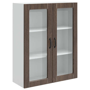 vidaXL Meuble de cuisine Kalmar Marron aspect chêne 80 x 31 x 100 cm
