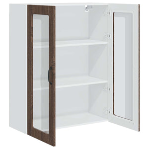 vidaXL Meuble de cuisine Kalmar Marron aspect chêne 80 x 31 x 100 cm