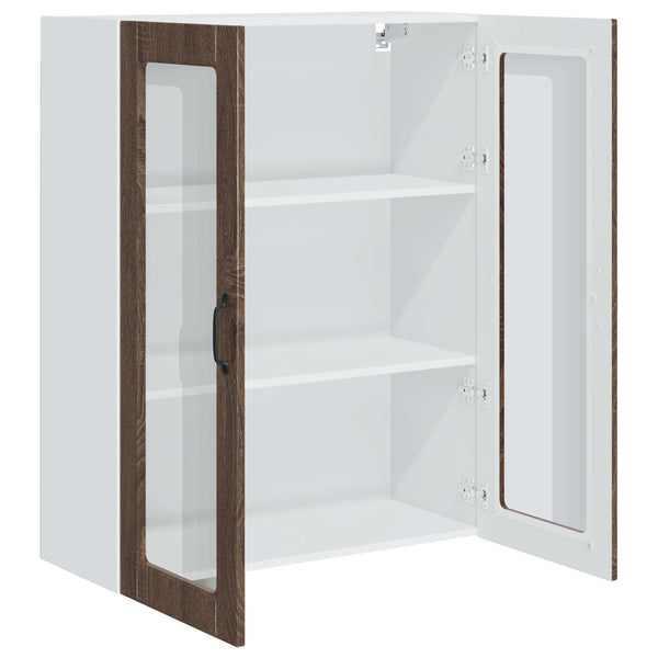 vidaXL Meuble de cuisine Kalmar Marron aspect chêne 80 x 31 x 100 cm