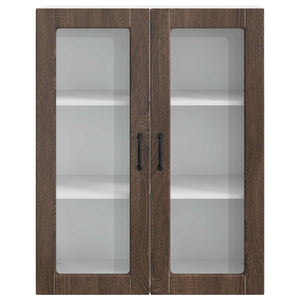 vidaXL Meuble de cuisine Kalmar Marron aspect chêne 80 x 31 x 100 cm