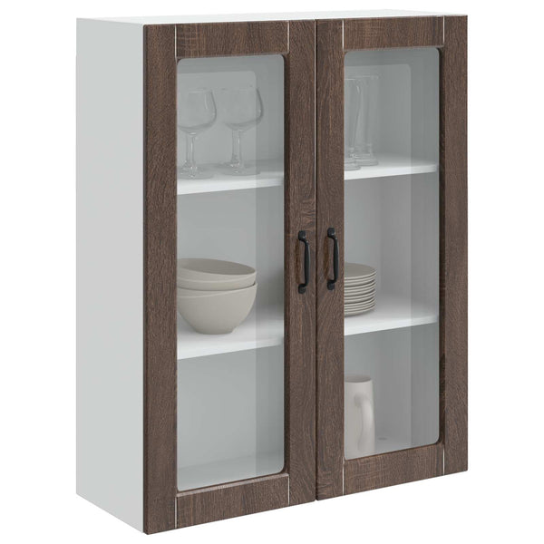 vidaXL Meuble de cuisine Kalmar Marron aspect chêne 80 x 31 x 100 cm