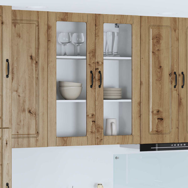vidaXL Armoire de cuisine Kalmar en chêne artisan 80 x 31 x 100 cm