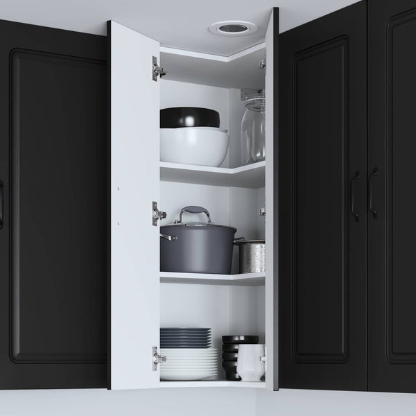 vidaXL Meuble de cuisine Kalmar noir 57 x 57 x 100 cm Bois d'ingénierie