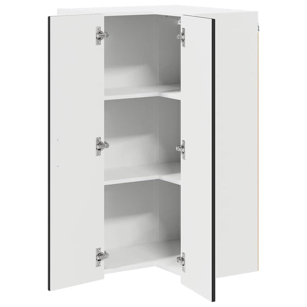 vidaXL Meuble de cuisine Kalmar noir 57 x 57 x 100 cm Bois d'ingénierie