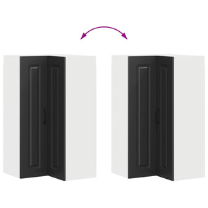 vidaXL Meuble de cuisine Kalmar noir 57 x 57 x 100 cm Bois d'ingénierie