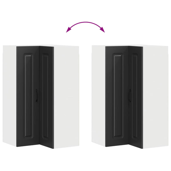 vidaXL Meuble de cuisine Kalmar noir 57 x 57 x 100 cm Bois d'ingénierie