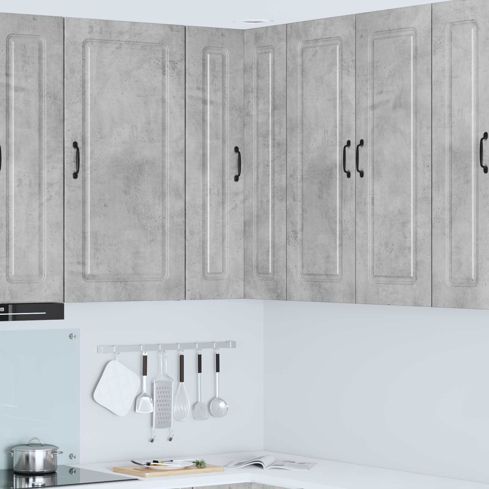 Küchenschrank Kalmar Beton Grau 100cm