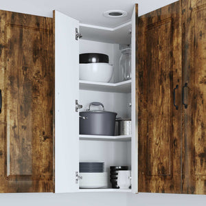 vidaXL Meuble de cuisine Kalmar Chêne fumé 57 x 57 x 100 cm