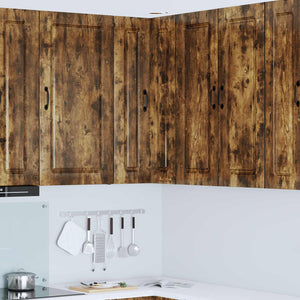 vidaXL Meuble de cuisine Kalmar Chêne fumé 57 x 57 x 100 cm