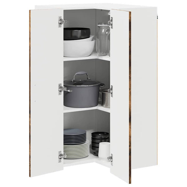 vidaXL Meuble de cuisine Kalmar Chêne fumé 57 x 57 x 100 cm