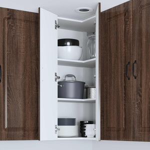 vidaXL Armoire de cuisine Kalmar aspect chêne marron 57 x 57 x 100 cm