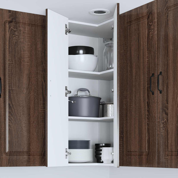 vidaXL Armoire de cuisine Kalmar aspect chêne marron 57 x 57 x 100 cm
